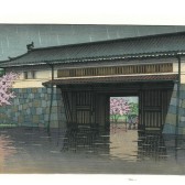 ありがとうございました。川瀬巴水　H34桜田門の春雨　摺り上がりました。